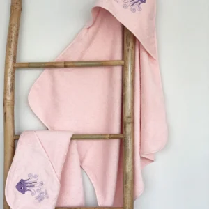 Fluffy Κεντητή Κάπα Pink 75x75