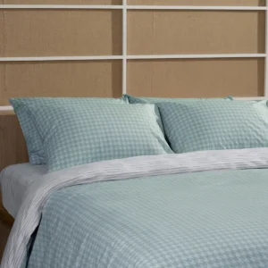 Σετ Σεντόνια Cotton Feelings 2064 Aqua Υπέρδιπλο με λάστιχο (170x205+30)