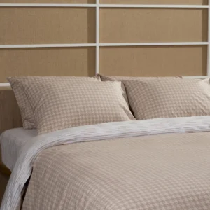 Σετ Σεντόνια Cotton Feelings 2064 Beige Υπέρδιπλο με λάστιχο (170x205+30)
