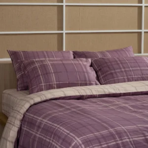 Σετ Σεντόνια Cotton Feelings 2066 Mauve Υπέρδιπλο με λάστιχο (170x205+30)