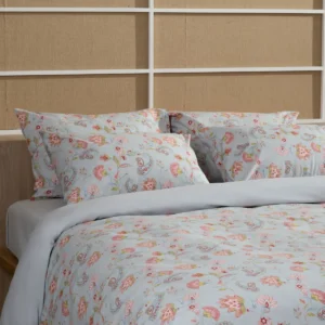 Σετ Σεντόνια Cotton Feelings 2068 Grey Υπέρδιπλο με λάστιχο (170x205+30)