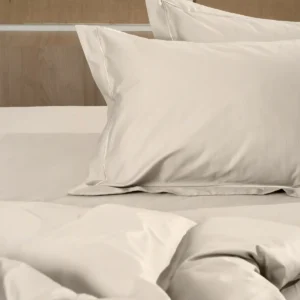 Σεντόνι Βαμβακοσατέν Omnia φλατ Beige Υπέρδιπλο (250×280)