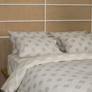Σετ Σεντόνια Cotton Feelings 2072 Beige Υπέρδιπλο με λάστιχο (170x205+30)