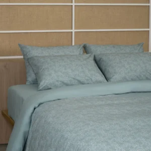 Σετ Σεντόνια Cotton Feelings 928 Aqua Υπέρδιπλο με λάστιχο (170x205+30)