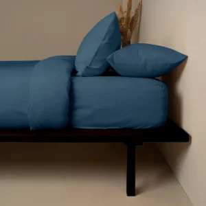 Κατωσέντονο Cotton Feelings 121 Sea Blue Υπέρδιπλο (180x200+30)
