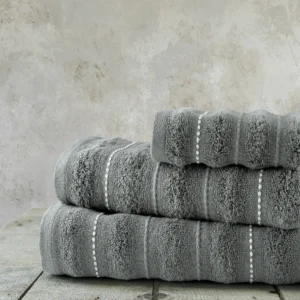 Σετ Πετσέτες (30x50 + 50x90 + 70x140) - Aura Dark Gray