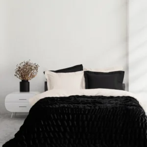 Κουβέρτα Υπέρδιπλη 220x240 - Mossy Black