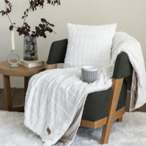 Κουβέρτα καναπέ 130x170 - Weave Cream