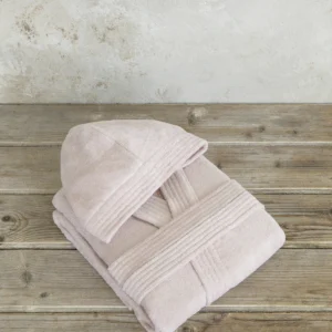 Μπουρνούζι με κουκούλα Zen - Extra/Extra Large - Powder Pink