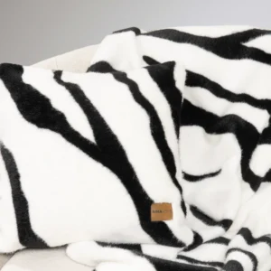Διακοσμητική Μαξιλαροθήκη 45x45 - Sebra White