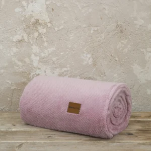 Κουβέρτα καναπέ Jacquard 130x170 - Mellow Pink