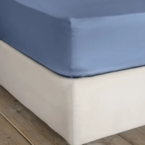 Σεντόνι Υπέρδιπλο με Λάστιχο Superior Satin - Shadow Blue