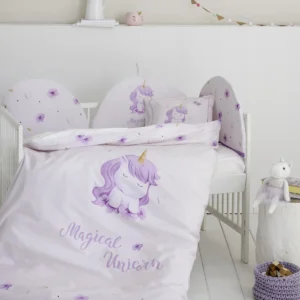 Σετ Παπλωματοθήκη Κούνιας - Magical Unicorn
