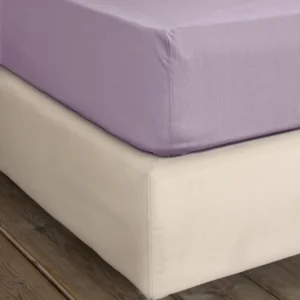 Σεντόνι Υπέρδιπλο με Λάστιχο Unicolors - Pale Mauve