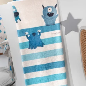 Κουβέρτα Ultrasoft Monsters Blue
