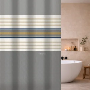 Κουρτίνα Μπάνιου Pinstripe Grey