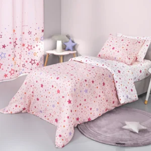 Σετ 3τμχ Παιδικά Σεντόνια Starland Pink με Λάστιχο